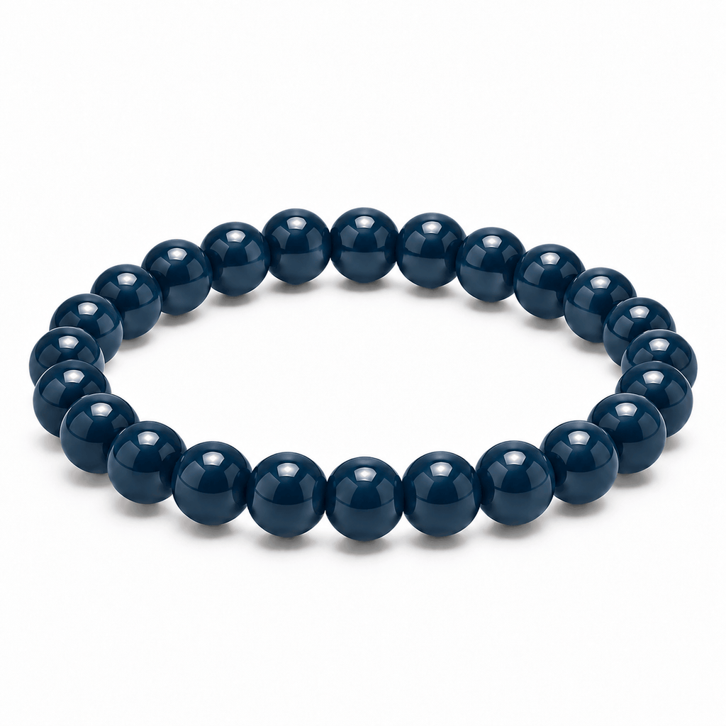 Donkerblauwe Essential kralenarmband van Hippe Kraal