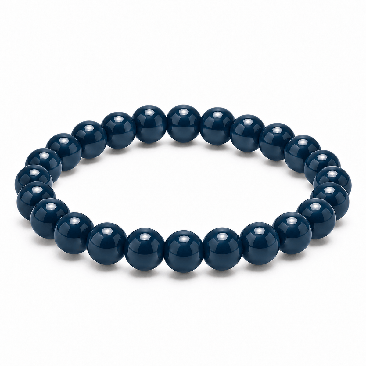 Donkerblauwe Essential kralenarmband van Hippe Kraal